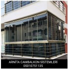 Cam Balkon Camlar İçin Bronz Renkli Alüminyum Profil Çıta 8mm Cama Göre 